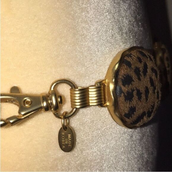 Vintage Express Gold and Brown Leopard Belt main image 4